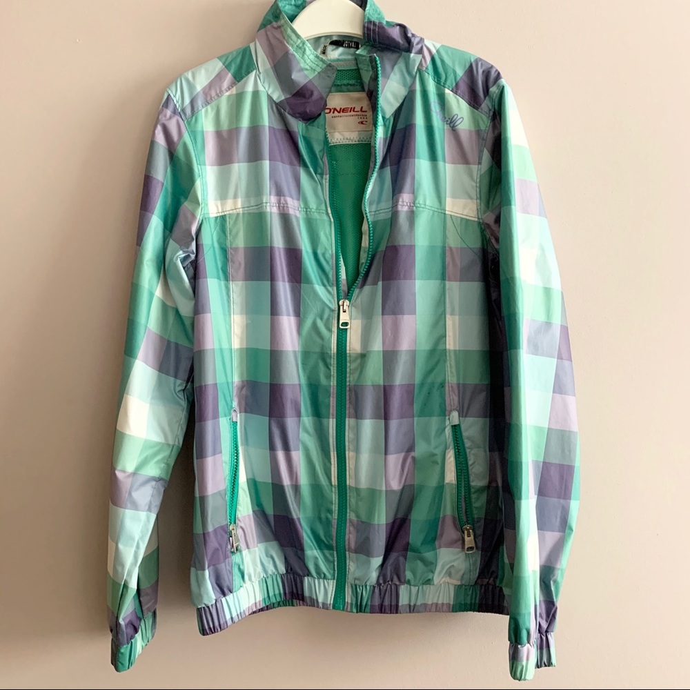 O’Neil checkered windbreaker